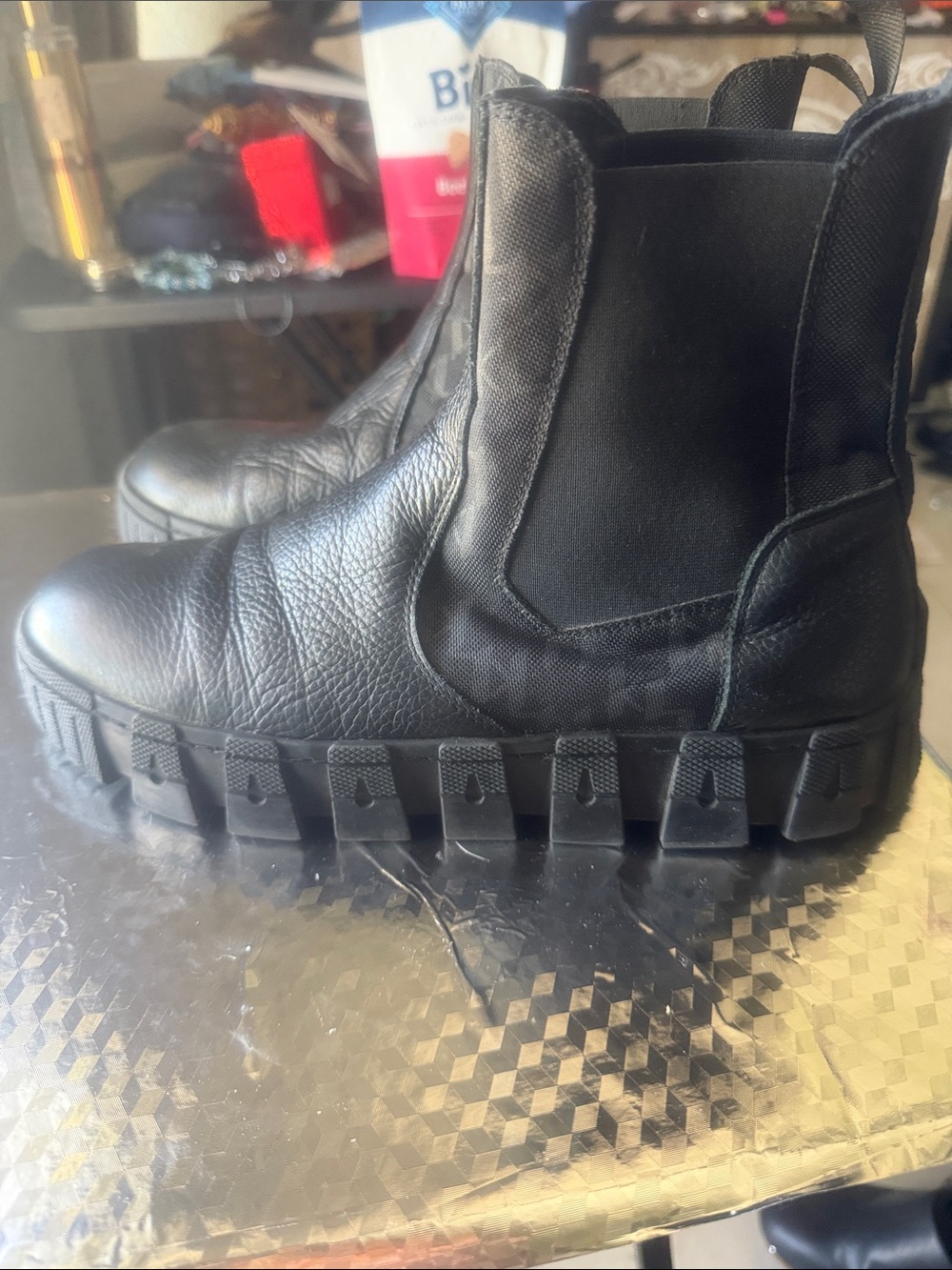 Karl Lagerfeld Black Chunky Chukka Boots